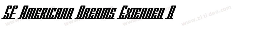 SF Americana Dreams Extended Bold字体转换